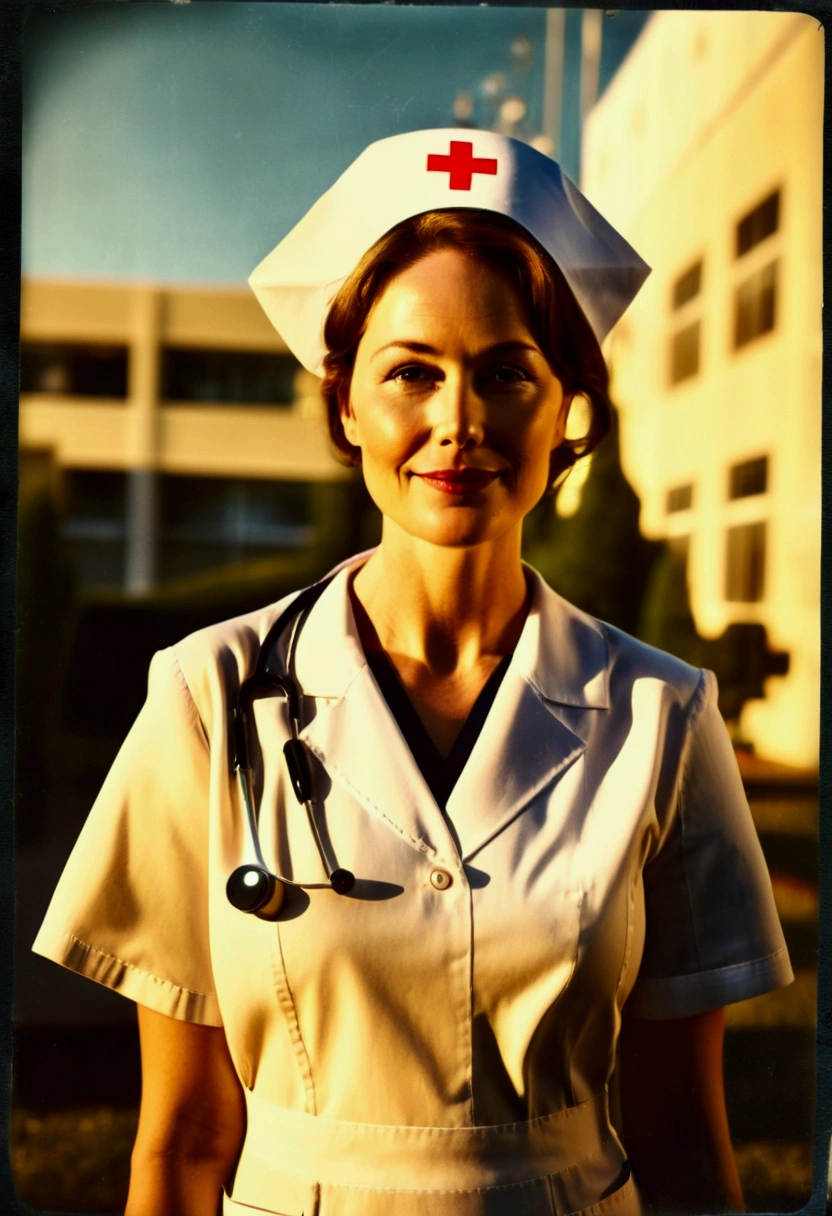 (a nurse), in the style of playful cartoon illustration, realistic and hyper-detailed rendering, interactive media, realistic, detailed rendering, joyful chaos, full body, award-winning, cinematic still, emotional, vignette, dynamic, vivid, (masterpiece, best quality, photorealistic, Professional, perfect composition, very aesthetic, absurdres, ultra-detailed, intricate details:1.3)