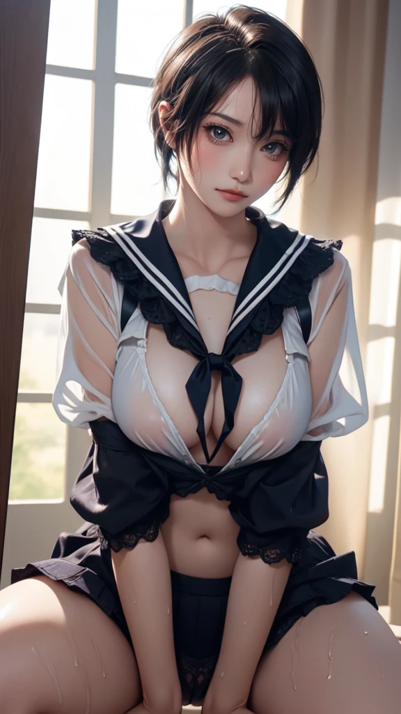 (masterpiece,Highest Resolution,4K High Resolution,Crisp image quality)Pussy juice,,(Ultra HD,Detailed Hair,(Filmed on camera while having sex with the main character,Cosplay POV sex:1.5)Open and raise your legs
