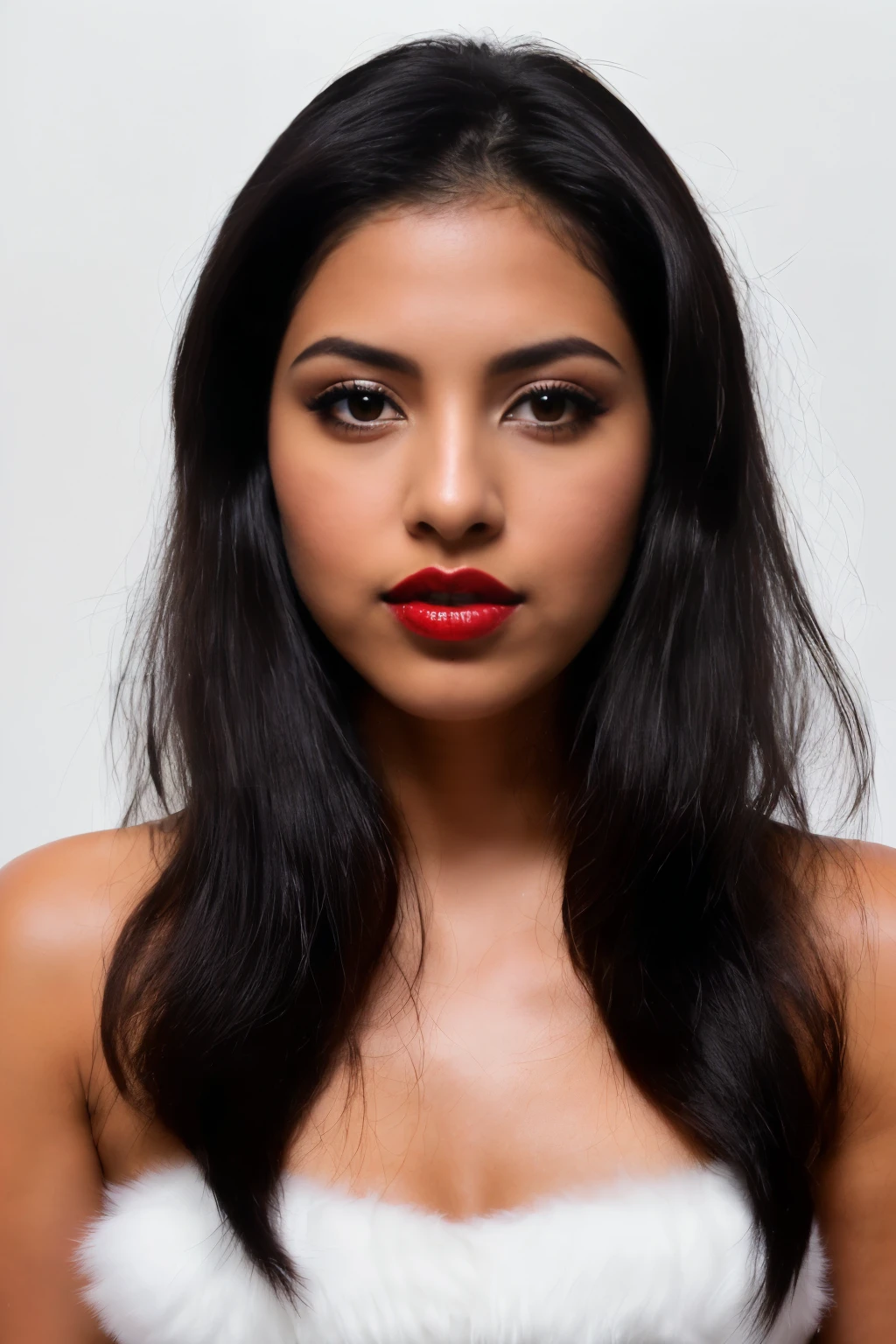 ((25 years)), ((mexican)), ((beautiful face)), ((White background)), ((individual photos)), ((face only)), (shadow pieces), ((luminous skin)), ((fine black fur)), ((luminous red lips)), ((dark brown eyes)), ((sympathy in the eye)), ((expressive)), ((exceptional quality)), ((Awesome)), ((speaking with voice over)), ((digital photography)), ((Canon camera)), ((natural light source)), ((High Resolution))