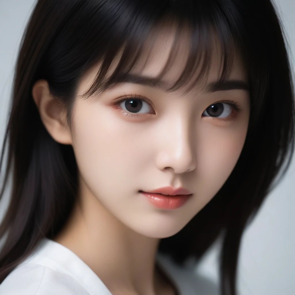 8k, Ultra-high resolution, Highest quality, masterpiece, 三分割法によるphotograph,Surreal, photograph, 1 Girl, (16 years old:1.3), pretty girl, Cute Face, Beautiful eyes in every detail, 細かくdetailedに,masterpiece,One Girl:1.2,Japan Female Teachers,extream close up,sad,glaring,Black short hair,Bob with bangs,(印象派の美しい少女のPortraiture),(Impressionist light and colour), (Avant-garde attire:1.3),(Fairy,Shiny Hair, Beautiful dark eyes, So cute and beautiful,16 years old, ), (smile:0.8),Sharp contours,Looking down, (A future never imagined), ((Abstract background)), Light from above, Low contrast, (Side view),, Perfect and beautiful face ,完璧でCute Face, Skin with attention to detail, Perfect limbs、Narrow waist,Looking at the audience,(((Ideal body type))),A cup small breasts :2,Portraiture:2,Perfect Anatomy,鮮明なdetailed,detailed,Surreal,Light and shadow,stage lights