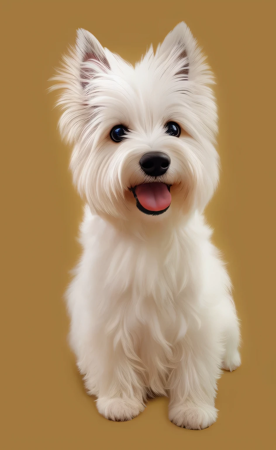 a very cute furry dog, he is very happy, his look is very happy and bright, he is smiling, the image is very detailed