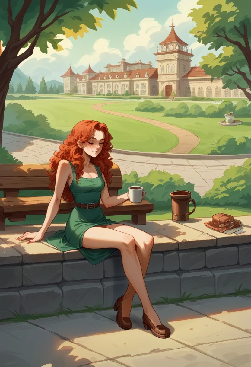 1 fille dans, 45 ans, bare, Aesthetic work, Irish redhead, red curly hair, medium length red hair, yeux gris, yeux gris clair, a few small freckles, pale skin, A cup, smalll breasts, corps des coureurs, detailed skin texture, sitting on a stone bench, près de la fontaine de la ville, downtown, park, (Background'extremely detailed 8k screen), soft lighting, high quality, grain de film, Fujifilm XT3 sharp focus, f5.6, 50mm, high details, sharpness,(natural light), light blue jacket, veste kaki, faded blue jeans, trous et jeans bleus, crazy details, intricate details, super detailed 1 fille dans, 45 ans, bare, Aesthetic work, Irish redhead, red curly hair, medium length red hair, yeux gris, yeux gris clair, a few small freckles, pale skin, A cup, smalll breasts, corps des coureurs, detailed skin texture, sitting on a stone bench, près de la fontaine de la ville, downtown, park, (Background'extremely detailed 8k screen), soft lighting, high quality, grain de film, Fujifilm XT3 sharp focus, f5.6, 50mm, high details, sharpness,(natural light), light blue jacket, veste kaki, faded blue jeans, trous et jeans bleus, crazy details, intricate details, super detailed