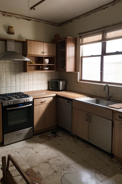 Abandoned house、kitchen