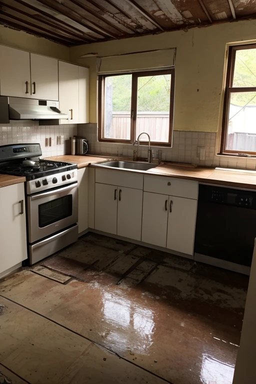 Abandoned house、kitchen