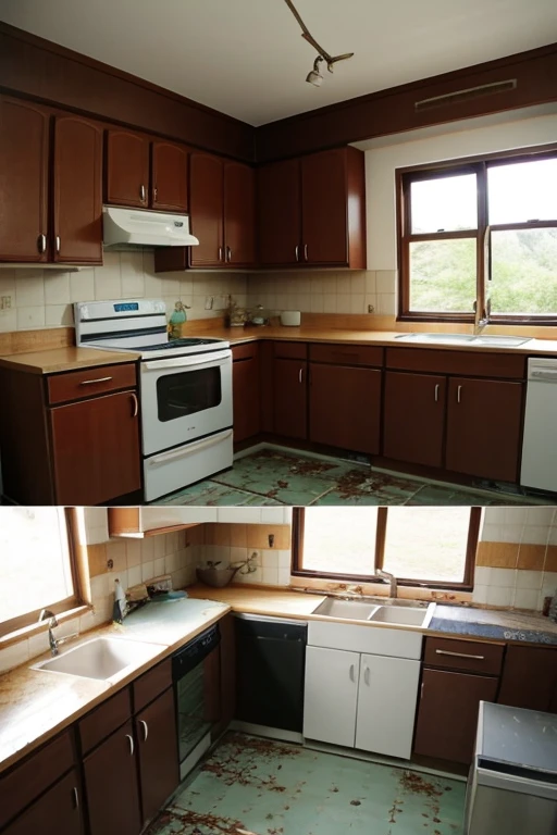 Abandoned house、kitchen