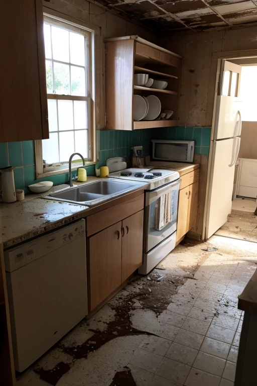 Abandoned house、kitchen