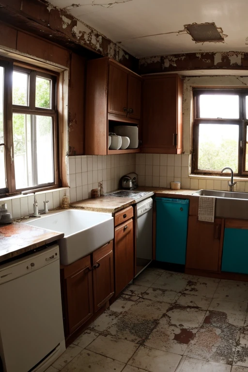 Abandoned house、kitchen