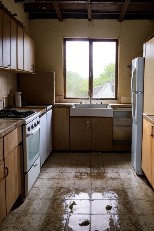 Abandoned house、kitchen