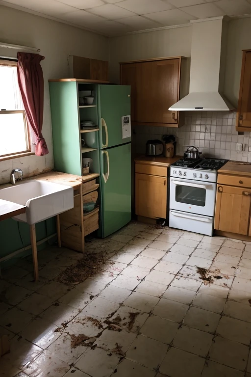 Abandoned house、kitchen