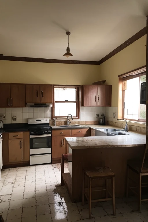 Abandoned house、kitchen