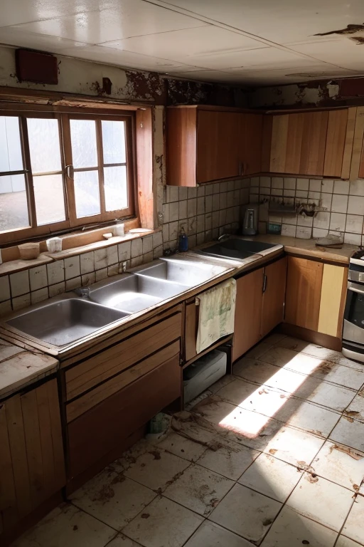 Abandoned house、kitchen