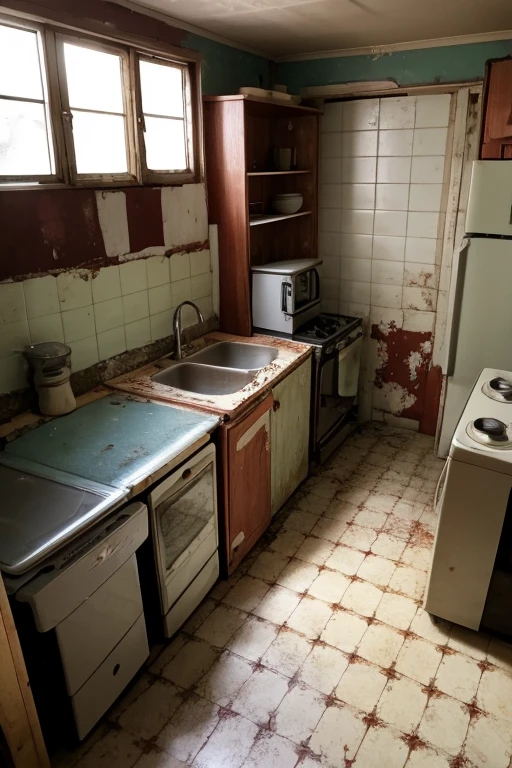 Abandoned house、kitchen