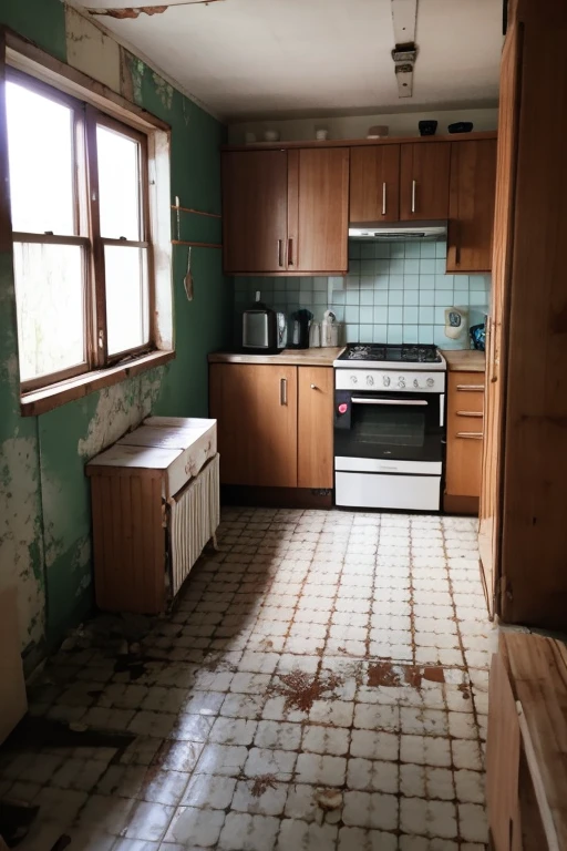 Abandoned house、kitchen