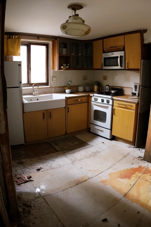 Abandoned house、kitchen