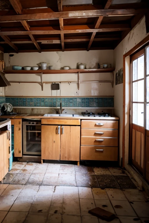 Abandoned house、kitchen