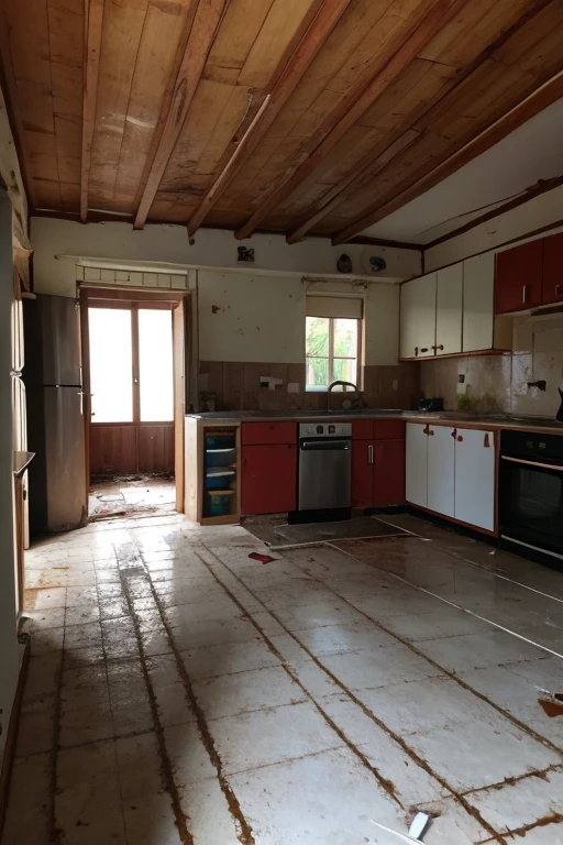 Abandoned house、kitchen