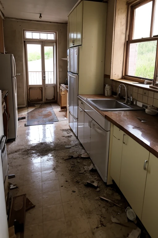 Abandoned house、kitchen