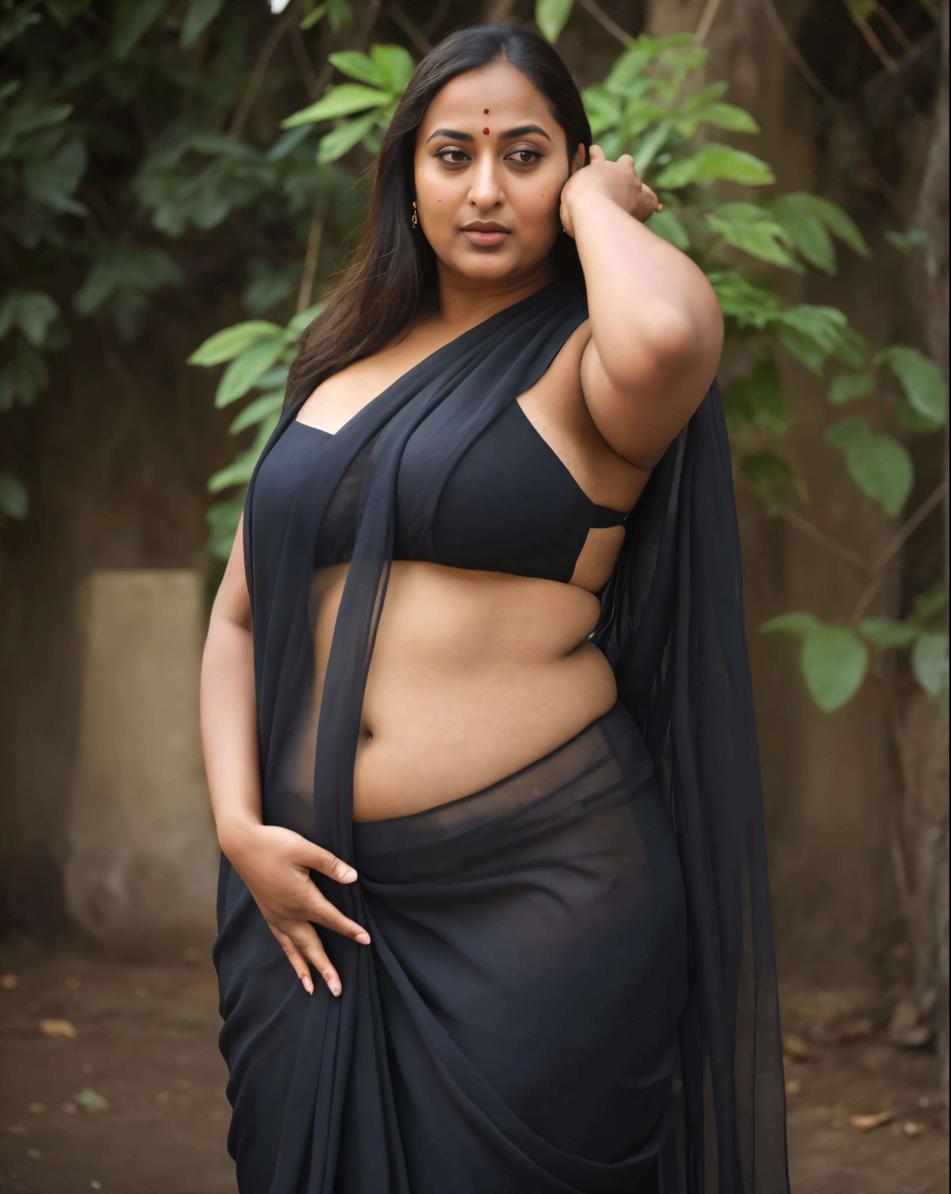 Foto RAW, photorealistic, photography, full body shot, 50 years old Woman, master shot, perfect eyes, goddess like beauty, pierced eyes, perfect thick chubby mallu Desi aunty bhabhi, Wearing a Stanapatta, a chest-band.Saree model, model Photography, Indian saree shoot, Indian traditional wear advertising photography, traditional wear brand shoot, face of Indian actress Sonakshi Sinha, masterpiece, realistic, realism, incredible details,  pleasure, photorealism, detailed skin, skin pores, high contrast, photorealistic Artstation 8k HD digital art trend of high definition and detailed realistic skin texture, ultra detail, realistic skin texture, armature, best quality, ultra high definition, (photorealistic:1.4),, high resolution, detail, raw photo, sweat, Re sharp, by Lee Jefferies Nikon D850 Film Stock Photo 4 Kodak Portra 400 Camera F1.6 Lens Rich Color Ultra Real Realistic Realistic Textures Dramatic Lighting Unreal Engine Trending at Art Station Cinestill 800,(pele altamente detalhada: 1.2), 8k UHD, DSLR, soft-lighting, alta qualidade, grain of film, Fujifilm XT3,she didn't like to wear blouse or bra, she is happy to wear only saree, she hates blouse or bra, detailed hairy armpits, hyper realistic skin, skin pores, sweat, veins on the body, skin texture, freckles 0.2, RAW photo, astounding details, 