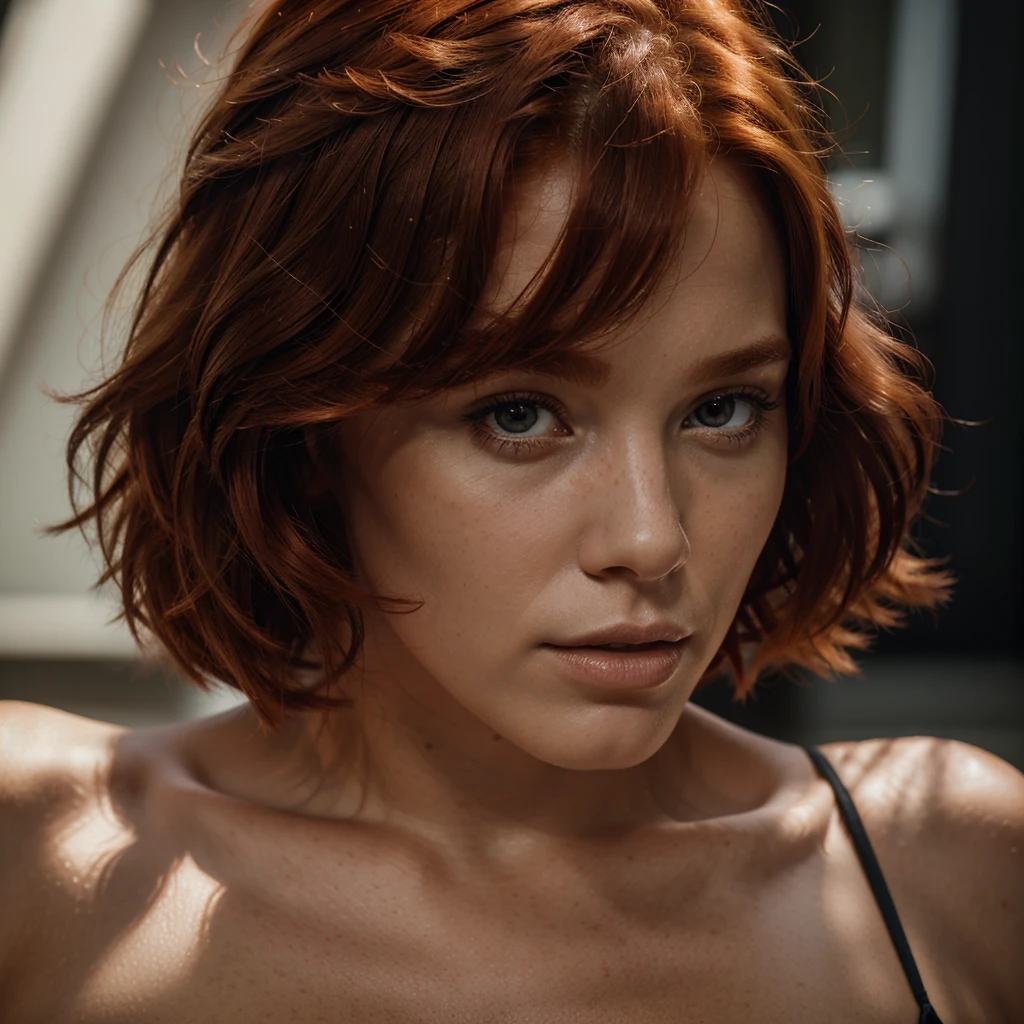 Hyperrealistic portrait photography of a man, redhead, thousand, master part, ultra HD