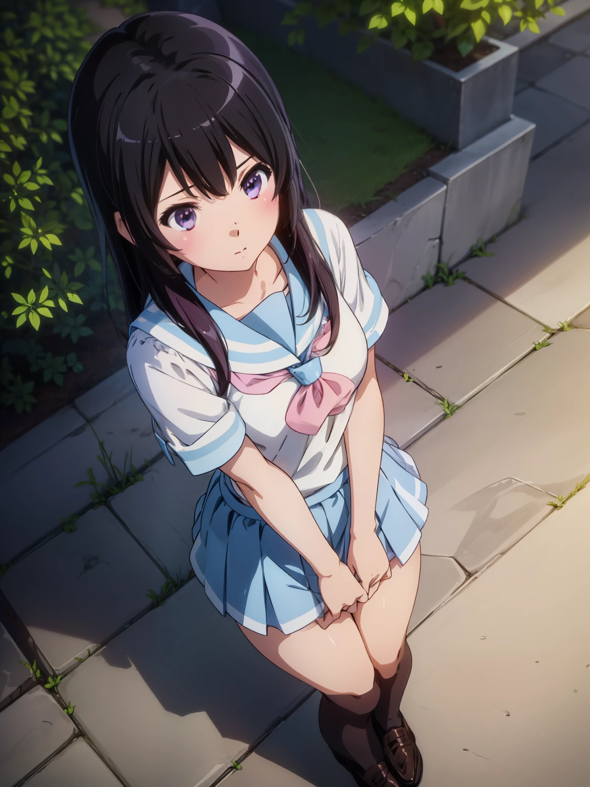  Very detailedな顔, Perfect lighting, Extremely detailed CG, (Perfect hands, Perfect Anatomy),crowd　garden　大久保garden　Sugar Daddy　negotiation　stand　,Reina Kosaka,(Highest quality, masterpiece:1.2), (1 girl, alone:1.2), cute, smile, Detailed Background, (Looking at the audience, alone focus:1.2), , null, blue null, Cowboy Shot, , Written boundary depth, scenery, Open your mouth, 真っ直ぐなhair, ,Are standing, Pink clothes、Frills、Black Ribbon、(黒いskirtのリフト))、,Collared shirt,Sweater Waist, チェック柄プリーツミニskirt, Knee socks Light blue bra、Light blue underwear、Light Blue Pants、((Light blue lace panties))、Cowboy Shot、Night downtown background,携帯電話を持ってAre standing,(Realistic, photo Realistic:1.2), ((Highest quality)), Shift the center of gravity backwards, Quite embarrassing, you_Kumiko_Euphonium Sound, brown_hair, short_hair, brown_eye, blush, Seraphim, 前hair, Bloomers, Gym suit, Sports boots, (Sit on the ground:1.4), Place your heels on the ground, (Spread your legs:1.2), Squat with your knees raised, Put your butt on the ground, Black Penny Loafers, Beautiful facial details, Real human skin, Gentle expression, Front view, angle From below, Realistic, photoRealistic, 校gardenでしゃがむ, whole body, (Looking at the audience:1.2), from before, From below,　 (Perfect hands, Perfect Anatomy),　High quality anime、High resolution, Kumiko、Tabletop, One Girl、Kitauji High , neckerchief, Pink neckerchief, プリーツskirt, , Seraphim, Wear a white shirt, Short sleeve, skirt, White shirt、水色のskirt、Light blue uniform、garden、beautiful flower々満開のgarden、amusement park、Cowboy Shot、[3D Images:1.5],[[魅力的なeye,詳細なeye、輝くeye, カラフルなeye:1.15],whole、Observe your audience、View from the front、 8k images,Cute anime girl, White Sailor Suit, Seraphim, anime girl in bikini standing on a beach with palm trees, wallpaper anime blue water, 4,JPY 000 manga wallpaper, anime moe artstyle, anime! 4K, anime! 4,JPY 000, seductive anime girl, 4K anime wallpaper, ultra hd anime wallpaper, Realistic Bikini, 赤いcuteネクタイ, [ 4,JPY 000 digital art ]!!, ecchi anime style, anime girl sitting on bed with arms crossed, an anime drawing by Jin Homura, Pixiv, Tropical Hair Ribbon, anime moe artstyle, cute anime girl, I also make fan art,  , Oumae Kumiko, anime best girl, anime visual of a cute girl, young anime girl, an anime girl, pretty anime girl, anime girl, Very detailed、masterpiece、Highest quality、Ultra-High resolution energy A、8K High resolution、Photogenic、詳細なeye、Gradation、Perfect Anatomy的体型 ,hard disk、Hmph (English) ,Nikon Z9 80mm Lens , Tabletop、Model standing、Dark pink lace panties、White tight T-shirt、The dress is made of white lace material(((Show me all my panties)))、(((skirtは間違いなく着古されている)))、(((skirtの裾を上げる)))、Panty Focus、Too bright natural light、sunlight、Detailed lace panty pattern、Regular Panties、(((While standing, skirtを上げてカメラにパンティを見せましょう)))、(((Beautifully trimmed white teeth)))、(((Lift the skirt Greater than and、 Greater than,、Show your panties to the camera)))、Ultra slim body, Big Breasts、Slender model body type、Beautiful posture,   Smile at me