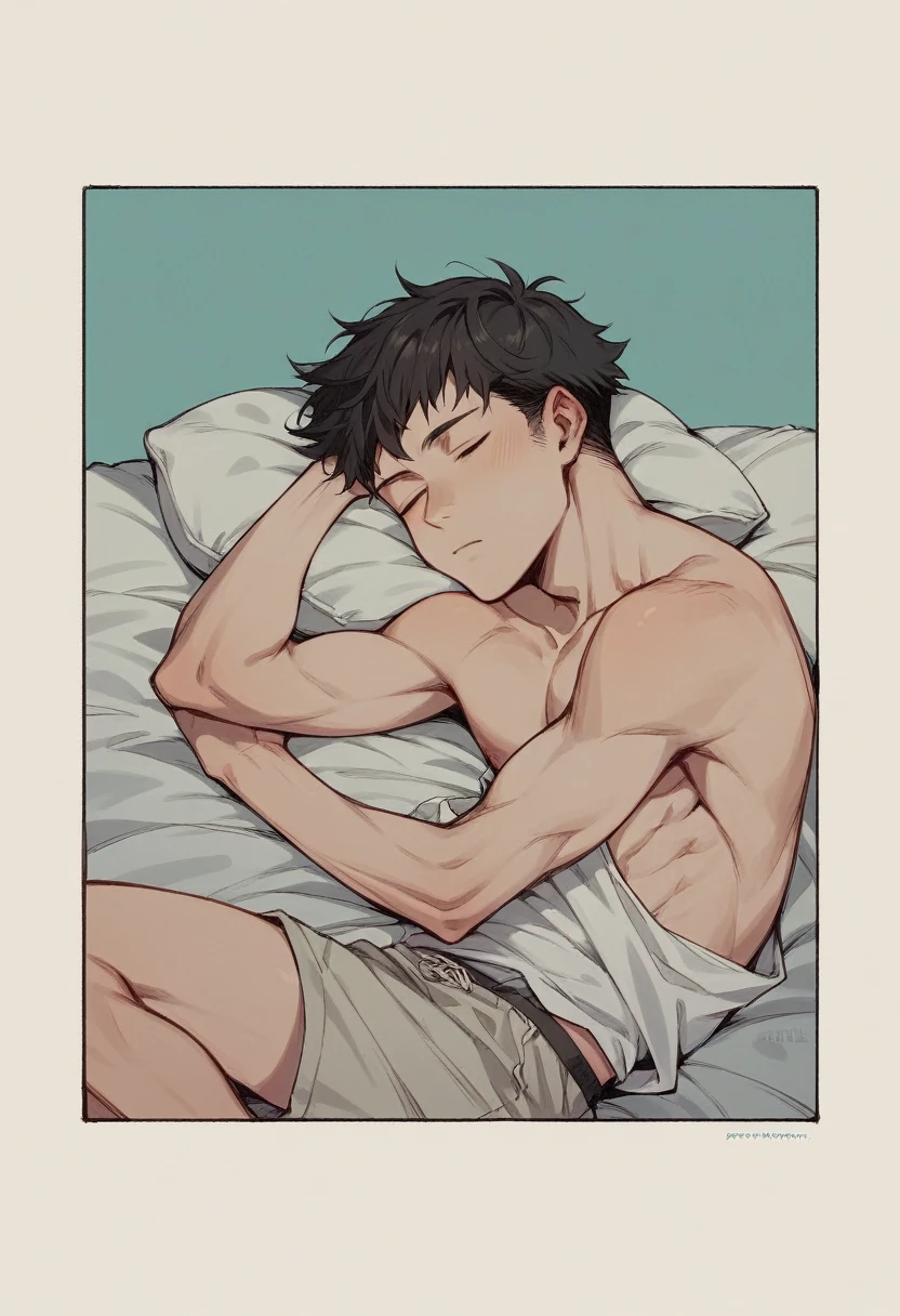 Sleeping boy wallpaper