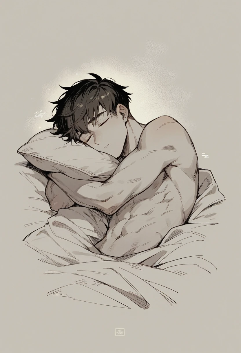 Sleeping boy wallpaper