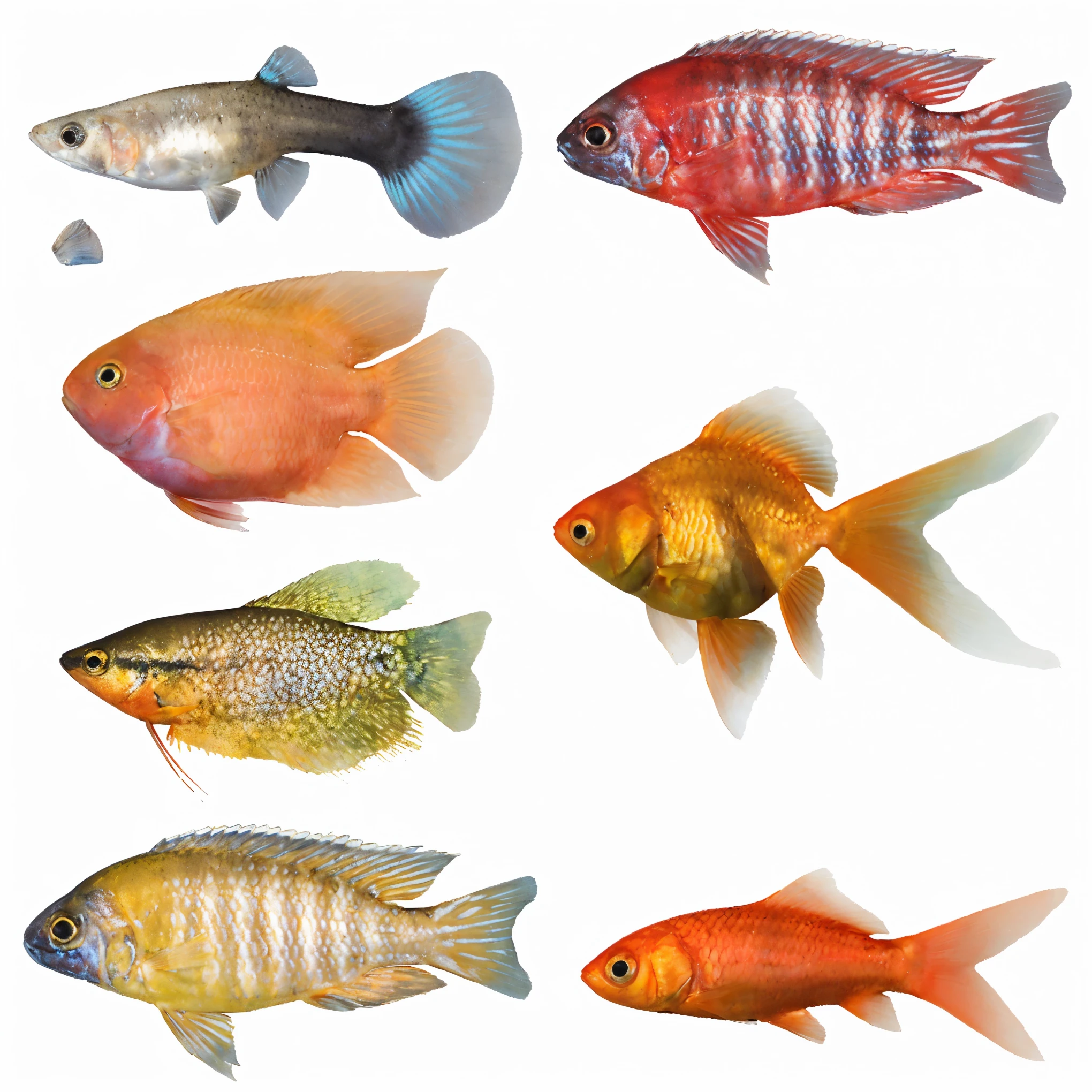 there are many different types of рыба that are in this picture, рыбаes, colorful рыба, tropical рыба, рыбаes swimming, jewel рыбаes, exotic рыба, рыба, schools of рыба, разноцветные блики, очень подробная композиция, golden рыба in water exoskeleton, goldрыба, you see рыбаes, графическая иллюстрация, school of рыбаes, рыба swimming, Различные цвета