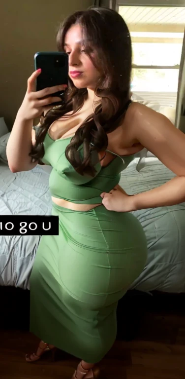 arafed woman in a green dress taking a selfie in a mirror, green dress, in a dress, sexy dress, full body green dress, green clothes, vine dress, opened dress, tight dress, touching her clothes, she wears a dark green dress, sexy outfit, tight outfit, thicc, sexy :8, her hand is on her waist, thicc, big booty, insanely inflated hips, thick, pawg, thick thigs, she has a jiggly fat round belly, thick tail, large thighs, thick thighs, wide hips, thick body, thicc build, somewhat bent over, bending over, in a bathroom, full body picture, full body female, full body!, widest hips, beautiful girl, big ass, huge ass, bbw, from behind, thick, thick thighs, wide hips, bbw, big , sideboob, giant ass, back view, big butt, round butt, tight underwear, underwear halfway off, underwear taking off, grabbing ass, ass spilling over underwear, too thick for clothes, facing left, huge round ass cheeks, naked 