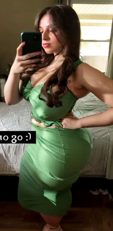 arafed woman in a green dress taking a selfie in a mirror, green dress, in a dress, sexy dress, full body green dress, green clothes, vine dress, opened dress, tight dress, touching her clothes, she wears a dark green dress, sexy outfit, tight outfit, thicc, sexy :8, her hand is on her waist, thicc, big booty, insanely inflated hips, thick, pawg, thick thigs, she has a jiggly fat round belly, thick tail, large thighs, thick thighs, wide hips, thick body, thicc build, somewhat bent over, bending over, in a bathroom, full body picture, full body female, full body!, widest hips, beautiful girl, big ass, huge ass, bbw, from behind, thick, thick thighs, wide hips, bbw, big , sideboob, giant ass, back view, big butt, round butt, tight underwear, underwear halfway off, underwear taking off, grabbing ass, ass spilling over underwear, too thick for clothes, facing left, huge round ass cheeks, naked