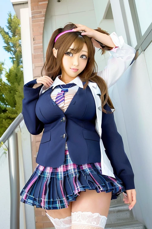 Anime image of a man and woman wearing ties, TİTS, Realistic high school girl, Naughty anime style, hyperRealistic high school girl, Enchanting anime girl, surreal , beautiful anime high high school girl, Big Breasts!!, have large breasts, Naughty, Big Breasts!, Naughty style, high school girl