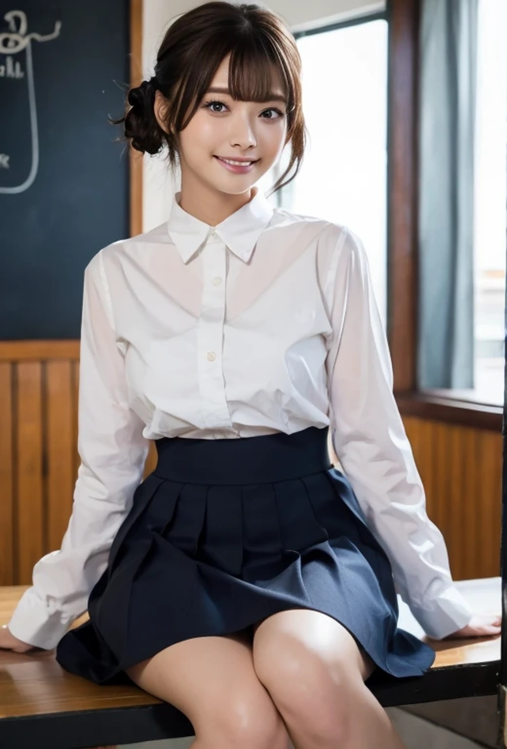 (Photorealistic:1.8, Highest quality:1.8,8K masterpiece:1.8,High resolution,Mastepiece:1.8,RAW Photos,Cinematic lighting),No split screen、morning、Old coffee shop、(A female clerk carrying coffee:1.5)、(Soryu Asuka Langley)、
(choker、Medium chest、Beautiful breasts、cafe uniform、mini skirt、Beautiful ass、Beautiful thighs、Plump nipples、Cutting-edge fashion)、
(Random hairstyle、Beautiful, shiny pale-brown hair:1.5)、Sparkling Blue Eyes、Fine Lines、greet、smile、Random Pause、Random Angle