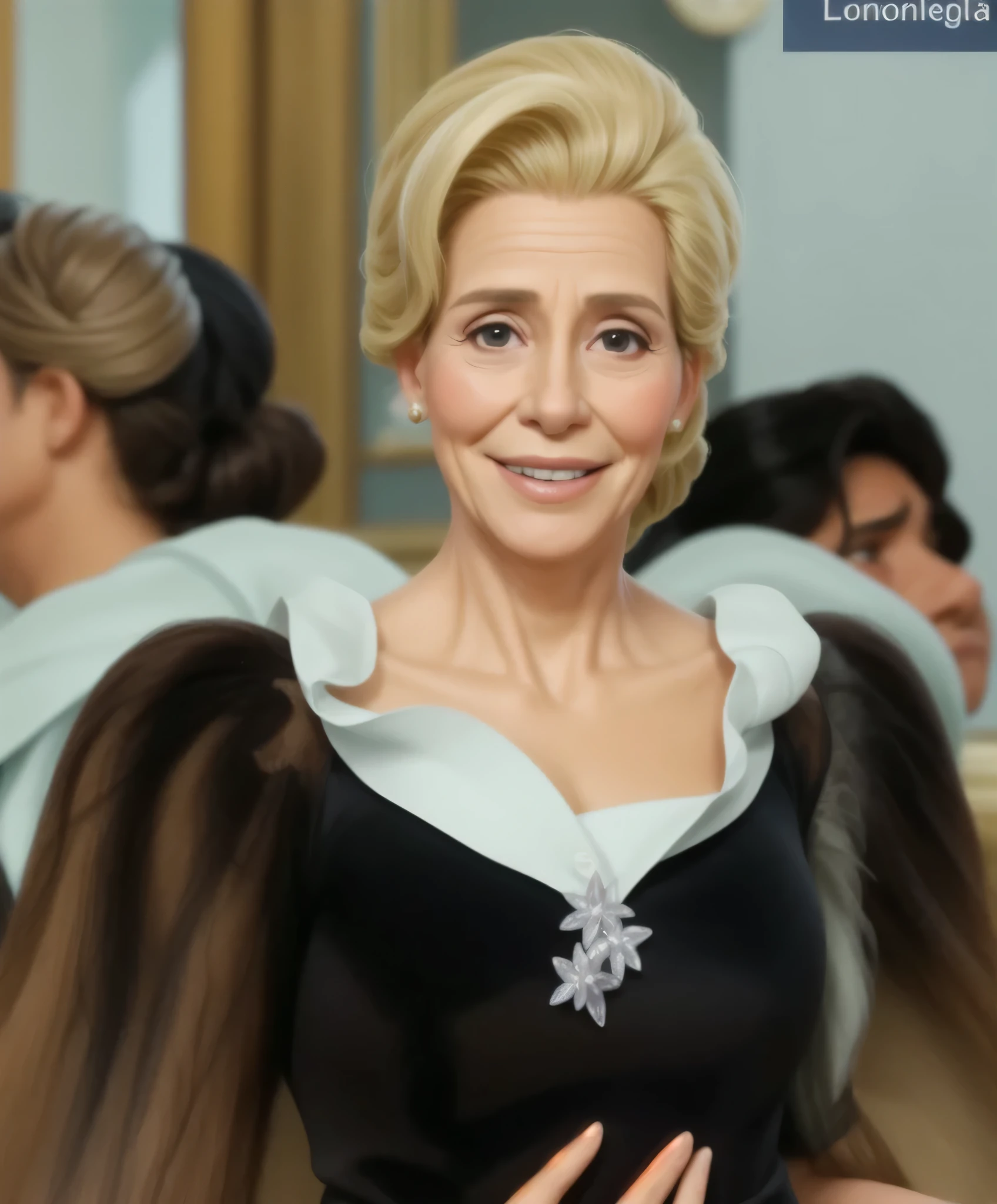 First lady of Nicaragua , He is 75 years old and has wrinkles.
