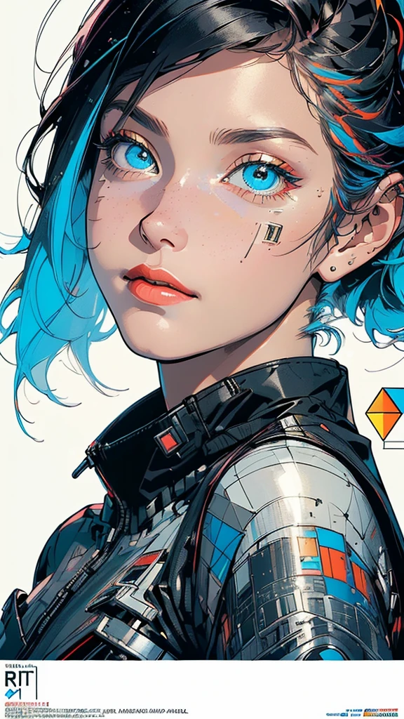 (((masterpiece, highest quality))),(((solo:1.2))),(((1girl:1.2))),32k wallpaper, very detailed, poster, vintage science fiction,(((((geometric cinematic movie poster))))), ((bauhaus)),(shape),(((abstract))),(mid century modern),movie poster,(((((portfolio))))),(((((Close-up))))),(((((bust up))))),((((more various angle)))),((((highlight)))),Vast landscape,((((heterochromia)))),(((complete. detailed face))),((((Extremely talented)))),(((((most complecated futristic machine))))),(Colorful color scheme),(((detailed unlimited mechanic lady)))