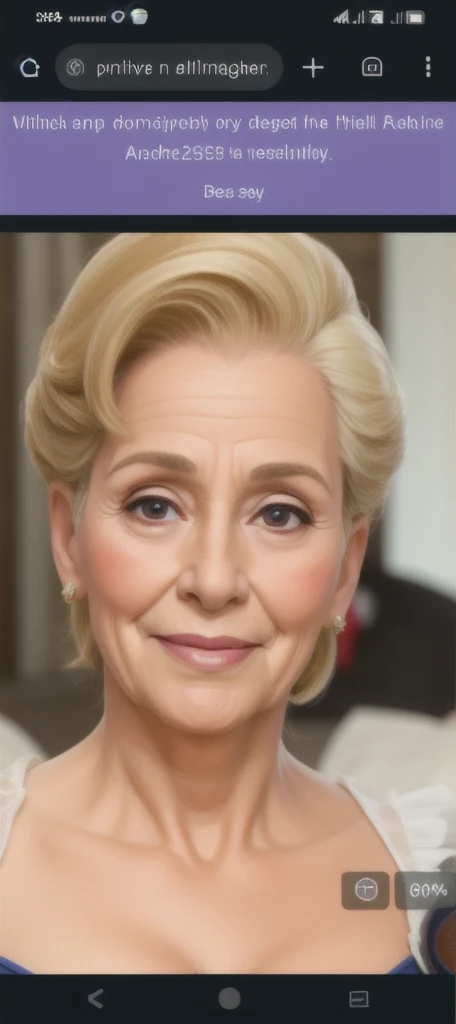 First lady of Nicaragua , He is 75 years old and has wrinkles.