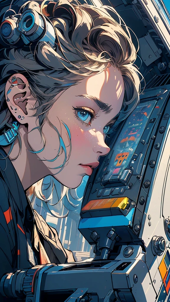 (((masterpiece, highest quality))),(((solo:1.2))),(((1girl:1.2))),32k wallpaper, very detailed, poster, vintage science fiction,(((((geometric cinematic movie poster))))), ((bauhaus)),(shape),(((abstract))),(mid century modern),movie poster,(((((portfolio))))),(((((Close-up))))),(((((bust up))))),((((more various angle)))),((((highlight)))),Vast landscape,((((heterochromia)))),(((complete. detailed face))),((((Extremely talented)))),(((((most complecated futristic machine))))),(Colorful color scheme),(((detailed unlimited urban mechanic)))