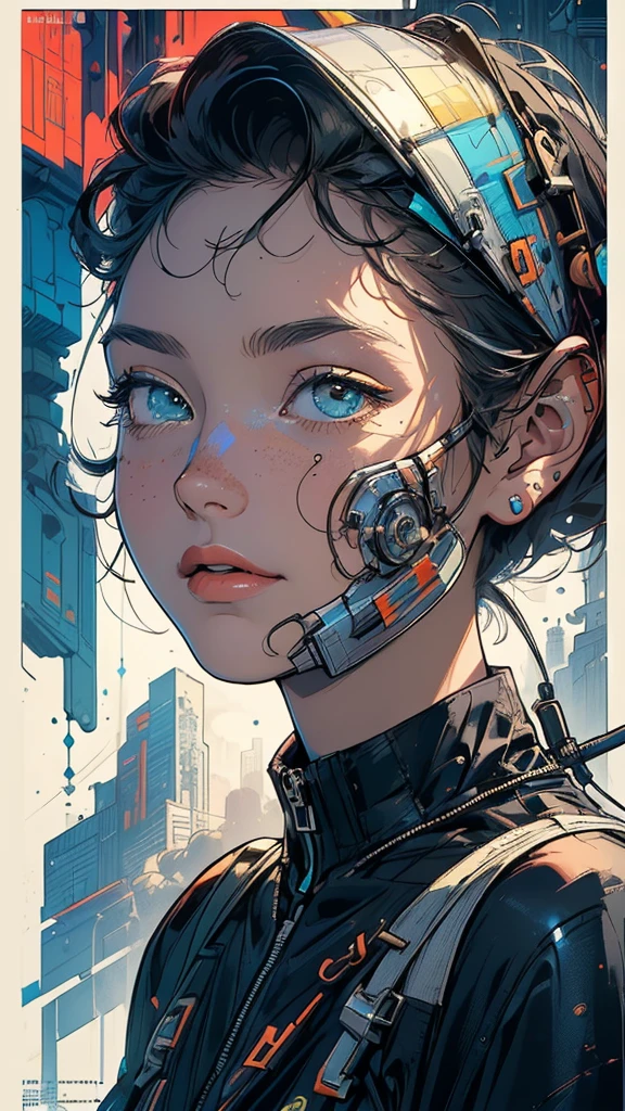 (((masterpiece, highest quality))),(((solo:1.2))),(((1girl:1.2))),32k wallpaper, very detailed, poster, vintage science fiction,(((((geometric cinematic movie poster))))), ((bauhaus)),(shape),(((abstract))),(mid century modern),movie poster,(((((portfolio))))),(((((Close-up))))),(((((bust up))))),((((more various angle)))),((((highlight)))),Vast landscape,((((heterochromia)))),(((complete. detailed face))),((((Extremely talented)))),(((((most complecated futristic machine))))),(Colorful color scheme),(((detailed unlimited urban mechanic)))