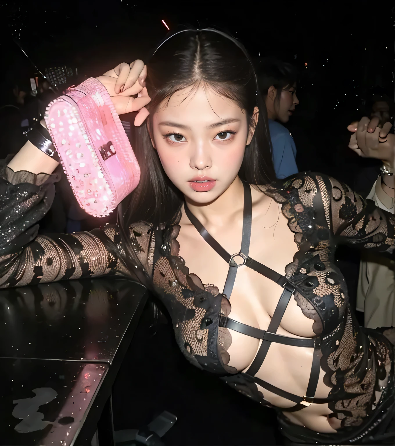 jennie pink black