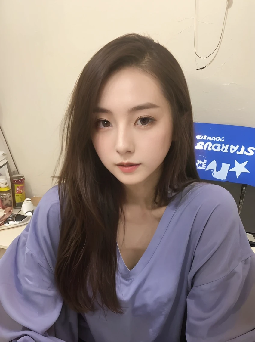 Tall long hair glamorous Masochist、Bedroom