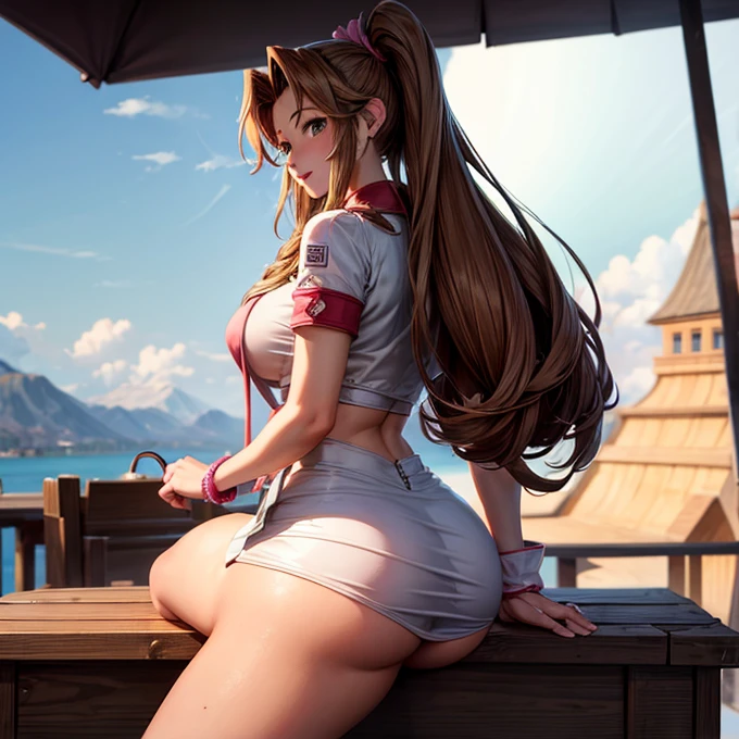 Huge penis Sitting on the operating table Aerith Gainsborough