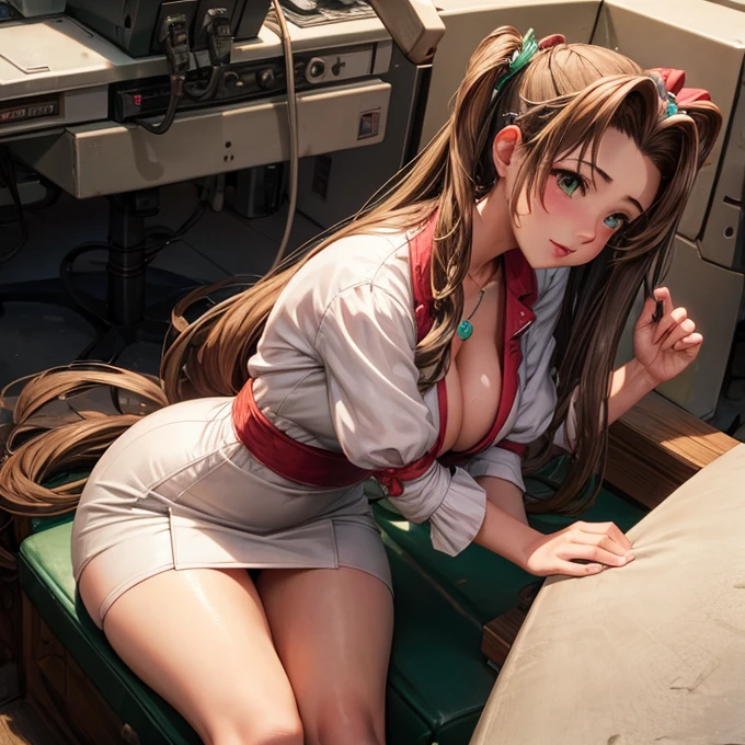 Huge penis Sitting on the operating table Aerith Gainsborough
