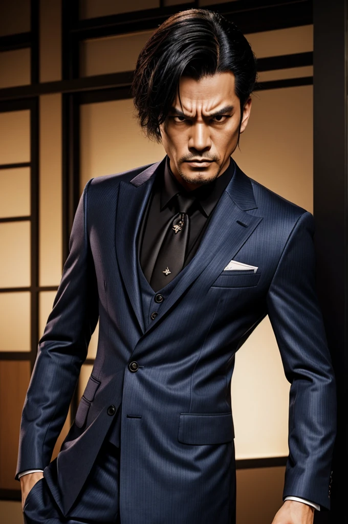 Scaramouche de Genshin Impact, semi-naked suit (high detail and quality) Versatile and angry look