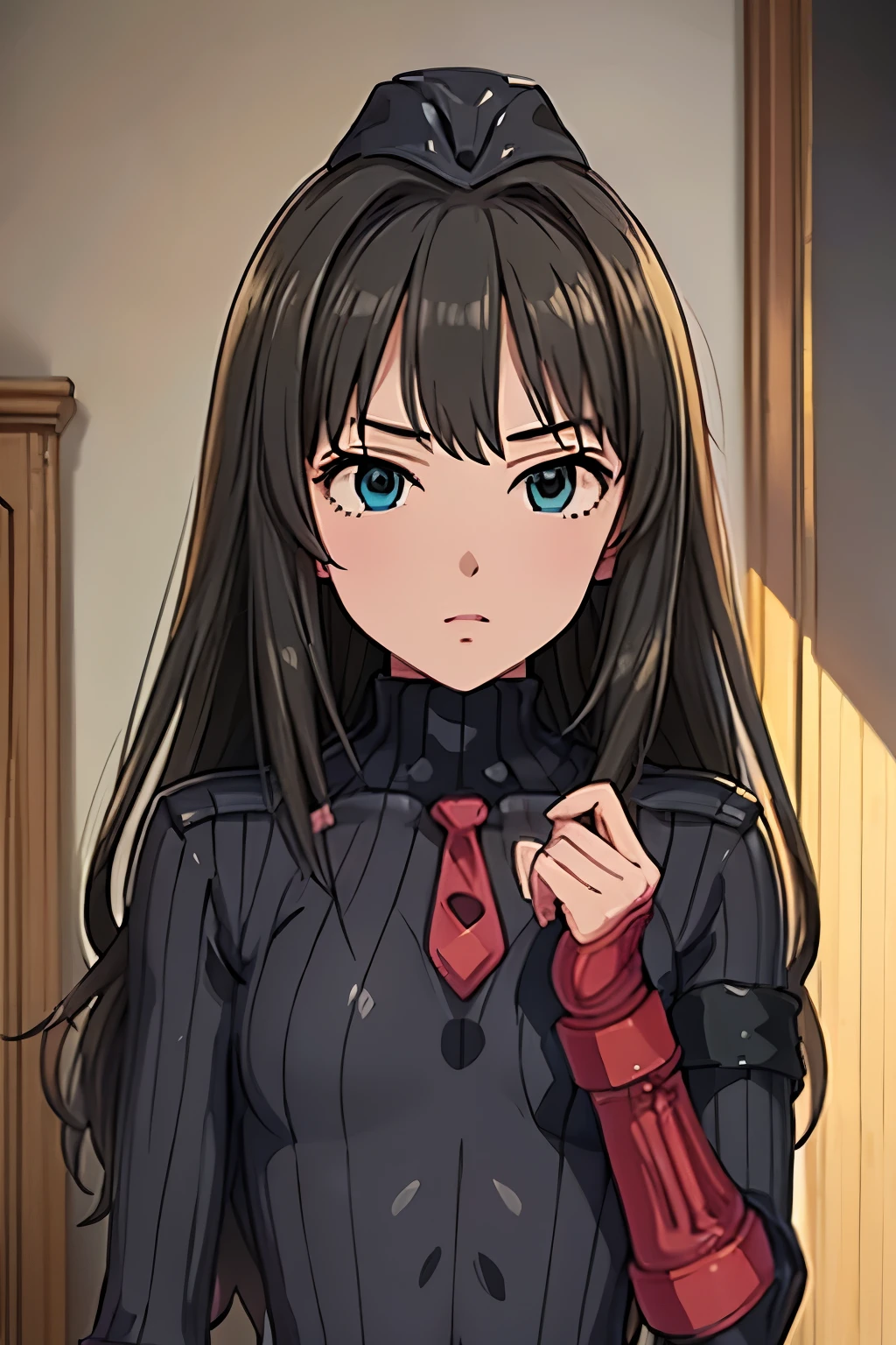 masterpiece, highest quality, (highest quality), (best illustrations), 8k,upper body,In the bedroom,perfect fingers, {{{masterpiece}}}, {{{best quality}}}, {{Super detailed}}, {{very delicate and beautiful}}, DOLLSUIT,black DOLLSUIT,{{{best quality}}}, {{Super detailed}}, masterpiece, highest quality, (highest quality), (best illustrations), 8k,{{{masterpiece}}}, {{{best quality}}}, {{Super detailed}}, {{{best quality}}}, {{Super detailed}},Shibuya Rin