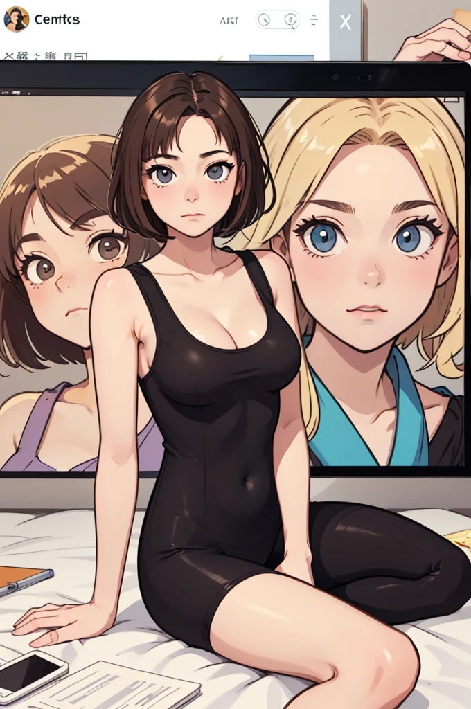 (((masterpiece, best quality, ultra highres, 1 girl, solo, no background))), super detailed skin and face and eyes and finger, young delicate girl, cute girl, very cute japanese woman, small breasts:1.5, skinny, light brown hair, white background, very short pixie hair, cowboy shot, Generate with illustrations, Various expressions, Various poses, Please draw the entire character within the frame, ensuring that the head, arms, and legs are not cut off. The background should be simple, with the character positioned centrally, outline, anime, 2d, comic, boyish, cosplay, bodysuit, spread legs, Cross-legged sitting,