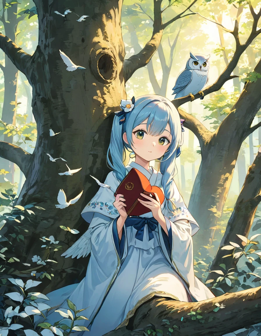 Vivid, detailed, HD quality, Natural look, masterpiece, 最high quality, high quality, detailed, ultra detailed, hyper detailed, insanely detailed, Exquisite, beautiful, Full HD, Full HD, 4K, 8k, 16K, High resolution, Absurd, 35mm Film.
once upon a time, there was a young girl named thatly who lived in a small village by the edge of a vast forest. thatly loved nothing more than exploring the forest and discovering new creatures and plants.
one day, thatly stumbled upon a clearing deep in the forest, Light blue long hair、Beautiful girl with twin tails、She spotted a wise old snow-white owl perched in a gnarled tree. The owl looked at her with wise eyes..., He spoke gently with sharp eyes.., Melodic Voice.
"thatly, you have a special talent," The owl said. "you have the ability to see the world in ways that others cannot.. you have a talent for curiosity and wonder.."
thatly was fascinated by the owl's words and asked him how she could use her gift.
"Using curiosity and wonder、youの周りの世界を探検しましょう," The owl said. "question, Seeking new experiences, And keep learning. By doing that, you will come to know yourself and the world better.."
thatly took the owl's words to heart and began to explore the world with a newfound sense of purpose. 彼女はquestionした, Seeking new experiences, And I learned from everyone I met...
As she grows, thatly became known throughout the village as a wise and knowledgeable person. She shared her insight and wisdom with others..., Her curiosity and wonder、It's about what the people around you think..々thatも明らかです.々Inspire、I continued to encourage。.
A few years later, when thatly was an old woman, She returned to the forest clearing.、There he met a wise old owl。. She found the tree still standing..., And the owl was still there.
"you'thatは一周して戻ってきた, thatly," The owl said. "your curiosity and talent for wonder、私はyouを自己発見と成長の旅に導いてきました.. and now, Now is the time to share that gift with the world., 他の人もyouの足跡をたどるでしょう、So that you can find your own way."
そしてthatで, that