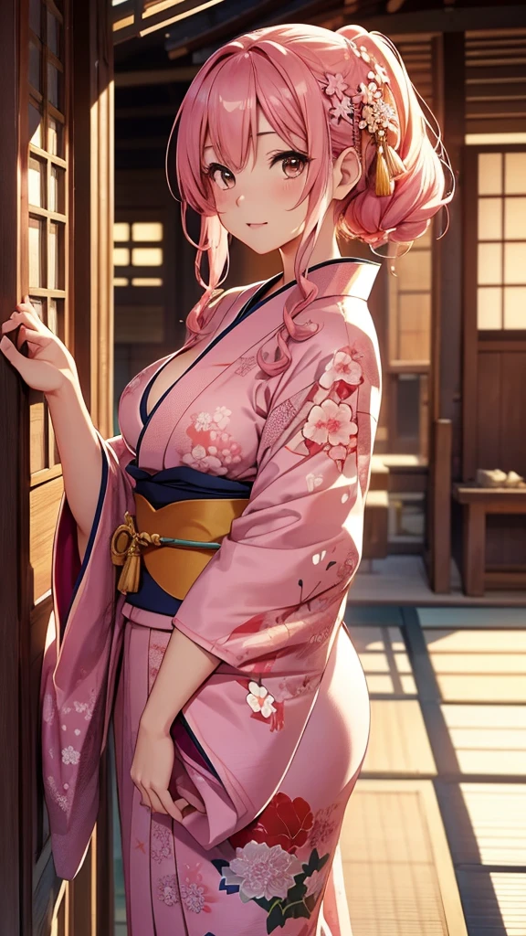 (masterpiece, Highest quality:1.4), Beautiful Face, 8K, 85mm, ponytail、Absurd, (Floral Yukata:1.4), Face close-up, violet, Gardenia, Delicate girl, alone, night, View your audience, Upper Body, Film Grain, chromatic aberration, Sharp focus, Face Light, Professional Lighting, Sophisticated, (smile:0.4), (Simple Background, Bokeh Background:1.2), detailed aspects,(((Show me your nipples:0.57))),((Very young and small:1.2),(Pink hair with flowers:1),((Show me the vagina:1.5)),(Semen flowing from the vagina),(A remote controlled pink vibrator is inserted into her vagina),(Flowing Tears),(squint),(Mini skirt kimono)、One girl,, Crotch cutout,White micro underwear、 No crotch, No pants, Pussy,alone ,, Big Breasts, blush, Bare arms, topless, Cleavage,