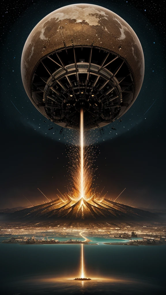 • “An illustration of a highly developed civilization destroying itself.