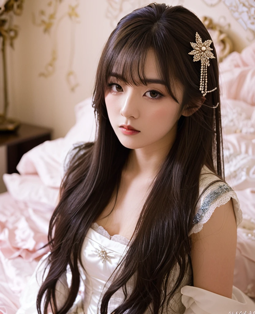 expensive Long Hair glamorous masochist、Bedroom