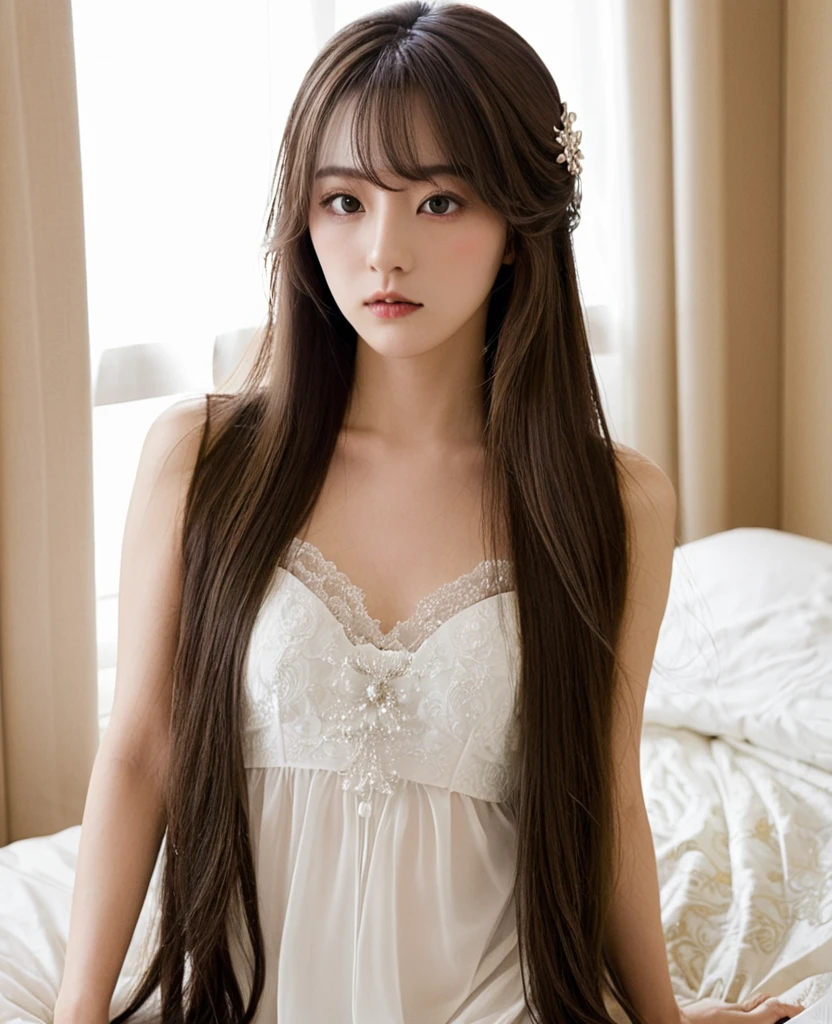 expensive Long Hair glamorous masochist、Bedroom