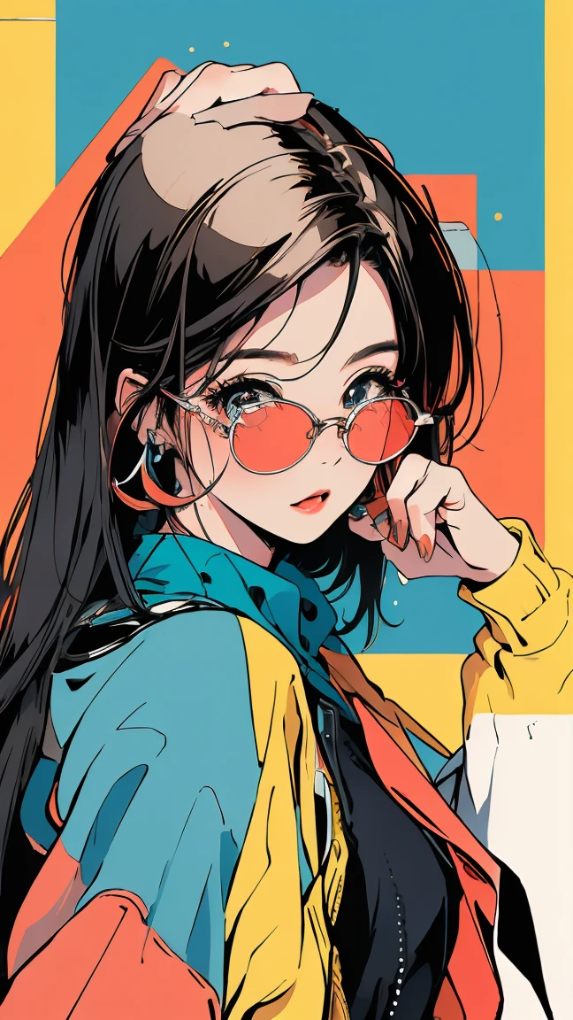(masterpiece:1.2), Highest quality,Pixiv,Rebellious girl,Portraiture, Fashionable women
 