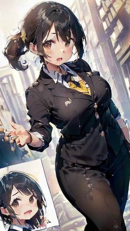 (must be follow these prompts:2.2),masterpiece,best quality,extremely detailed,(in her clothing:3.0),(in her formal styled business suit clothing:2.6),(adorable expression:2.5),(usual face:2.2),(displayed one girl on single picture:2.4),(black hair:2.1),(A short, slightly plump new employee in a business suit working in modern Tokyo:2.2),(The new employee is short and wears a business suit that looks ready to burst.:2.1),(A cute moan like a young girl:2.1),(その新入社員はInnocent faceをしていてとても可愛い:1.9),(The new employee is wearing a business suit that has been stained with a slightly brownish-yellowish stain from a previous .:1.8),(The new employee&#39;s breasts, covered by her business suit, are bulging out due to her strong sexual desire.:1.9),(Lewd love juices dripping down the inner thighs of his dark grey trousers:2.1),(in her clothing massively ejaculated:2.6),(in her clothing over and over again ejaculated:2.4),(japanese seminal frousy girl:1.7),(in her clothing unbelievably ejaculated:2.4),(men's elected twangers were inserted her:2.3),(in her clothing massively ejaculated:2.2),(A new employee with a soft, round body:1.9),(she was already stroked up to the depth intervaginal sensual spot:1.7),(notably buldged up her inner labia majora:2.6),(A young, shy moan:1.5),(having big breasts in her clothing:2.5),(A new employee with a very innocent look while working in the office:2.3),(The new employee is short but has a slightly plump body.:2.1),(The crotch of his dark grey trousers is heavily discolored with love juice stains.:2.5),(The new employee is convulsing and dripping love juice from her pussy, which is hidden under her pants.:1.8),(The new employee&#39;s dark grey trousers, tightly encircling her plump thighs, are damp with lascivious secretions.:1.9),(The new employee endures the slush between his legs by keeping his dark grey trousers on tight.:2.5),(The corner of a young girl&#39;s body々A new employee whose entire body was toyed with by the lewd urges that wriggled wetly.:1.7),(A new employee who is always holding his crotch over his dark grey trousers:1.7),(A moan filled with childish embarrassment:1.5),(The new employee&#39;s suit-covered breasts and nipples are bulging with lust.:1.8),(The new employee&#39;s lewd body beneath her clothes is swelling slightly with her lascivious reaction.:1.6),(The new employee works very diligently.:2.5),(The new employee has short, thick legs.:2.2),(first time々New Employees:2.2),(she looks like japanese idol:2.3),(The dark grey trousers are made of a durable fabric that will never tear.:4.3),(Her bursting breasts are completely hidden under a dark grey office suit:2.4),(she looks like a lolita:2.0),(All of this happened to the new employee himself, not anyone else.:2.1),(Slimy semen was leaking from the crotch area of his dark grey trousers.:1.6),(tough business suit:2.2),(Make sure to depict the face:5.3),(Calm expression:4.3),(Innocent face:3),(The story focuses on just that one new employee.:3.3),(The only characters that appear are the new recruits.:4.2),(Portrait Style:5)